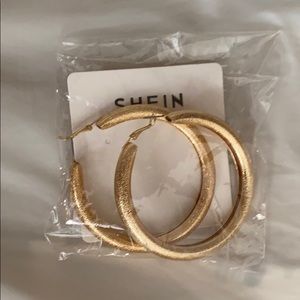 Gold hoop earrings